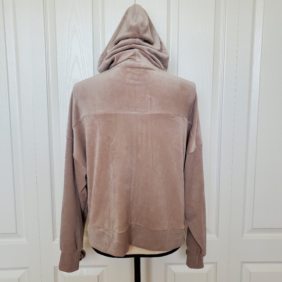 NWT Olive+Oak Zip-Up Hoodie Womens Size Small Mocha Stone - Picture 2 of 12